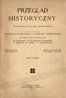 Przegląd Historyczny, 1937