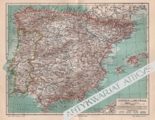 [mapa, 1897] Spanien und Portugal [Hiszpania i Portugalia]