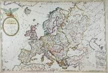 [mapa, Europa, ok. 1811 r.] Carte générale de l'Europe où l'on voit le départ et le retour du capitaine Cook...