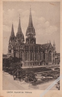 [pocztówka, lata 20-te] Lwów. Kościół św. Elżbiety