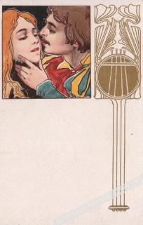 [pocztówka, ok. 1906] [pocałunek]