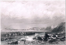 [rycina, ok. 1840] Entrance to Shields Harbour [Wejście do portu w Shields]