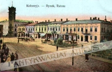 [pocztówka, ok. 1910] Kołomyja. - Rynek, Ratusz