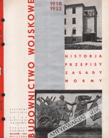 [druk reklamowy, 1935] Fragment prospektu "Budownictwo wojskowe 1918-1933"