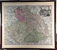 [mapa, Czechy, Śląsk, Morawy i Łużyce, ok. 1710] Regni Bohemiae Ducatus Silesiae, Marchionatus Moraviae et Lusatiae