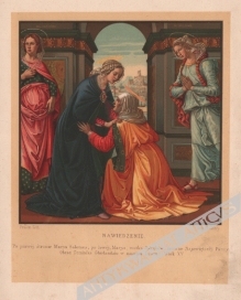 [rycina, ok. 1900] Nawiedzenie. Obraz Dominika Ghirlandaio w muzeum Luwu. Wiek XV.