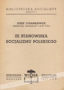 Ze stanowiska socjalizmu polskiego