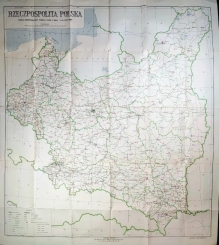 [mapa, Polska, ok. 1930] Rzeczpospolita Polska. Podział administracyjny według stanu z dnia 1 XI 1929 roku