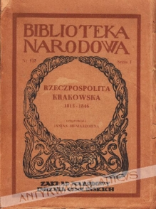 Rzeczpospolita Krakowska 1815-1846. Wybór źródeł