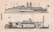 [rycina, 1894] Dampfschiff I-II [parowce]