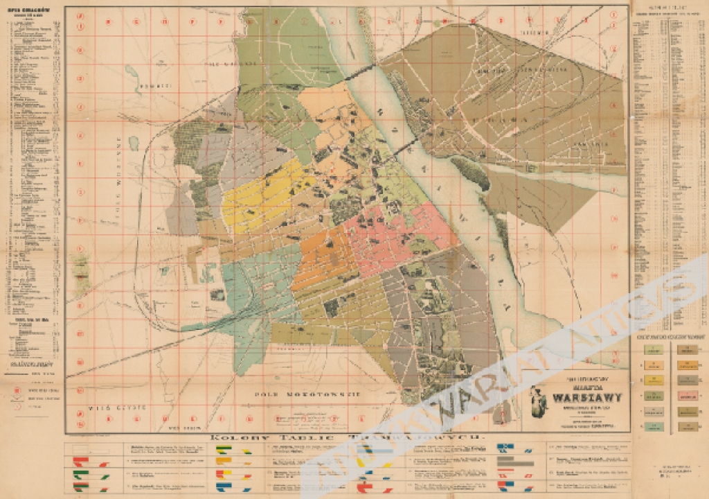 [plan Warszawy, 1899] Plan informacyjny miasta Warszawy