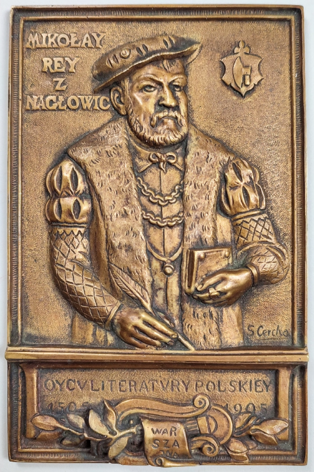 [plakieta, 1928] Mikołay Rey z Nagłowic