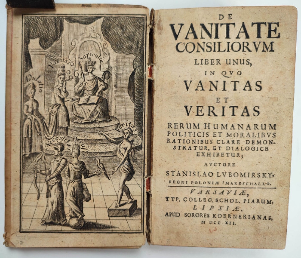 De Vanitate Consiliorum Liber Unus   In quo  Vanitas & Veritas Rerum Humanarum Politicis & Moralibus rationibus clare demonstratur & Dialogice exhibetur