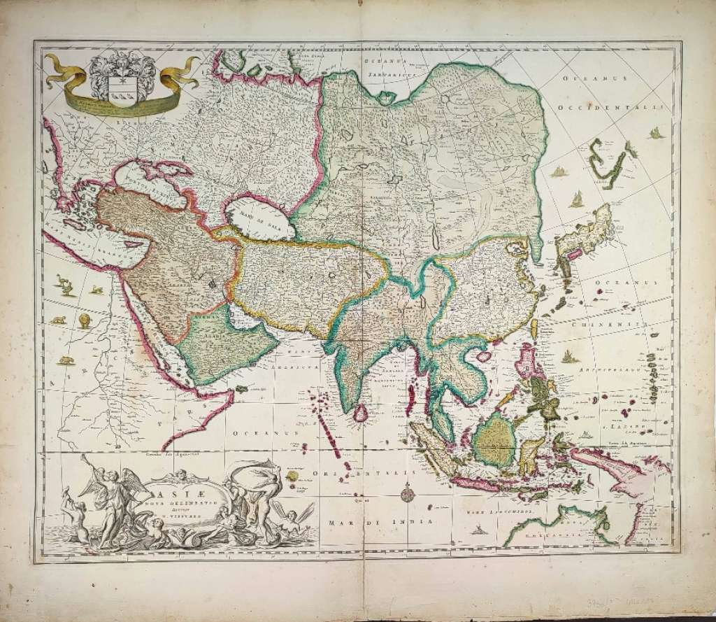 [mapa, Azja, ok. 1700]  Asiae nova delineatio.