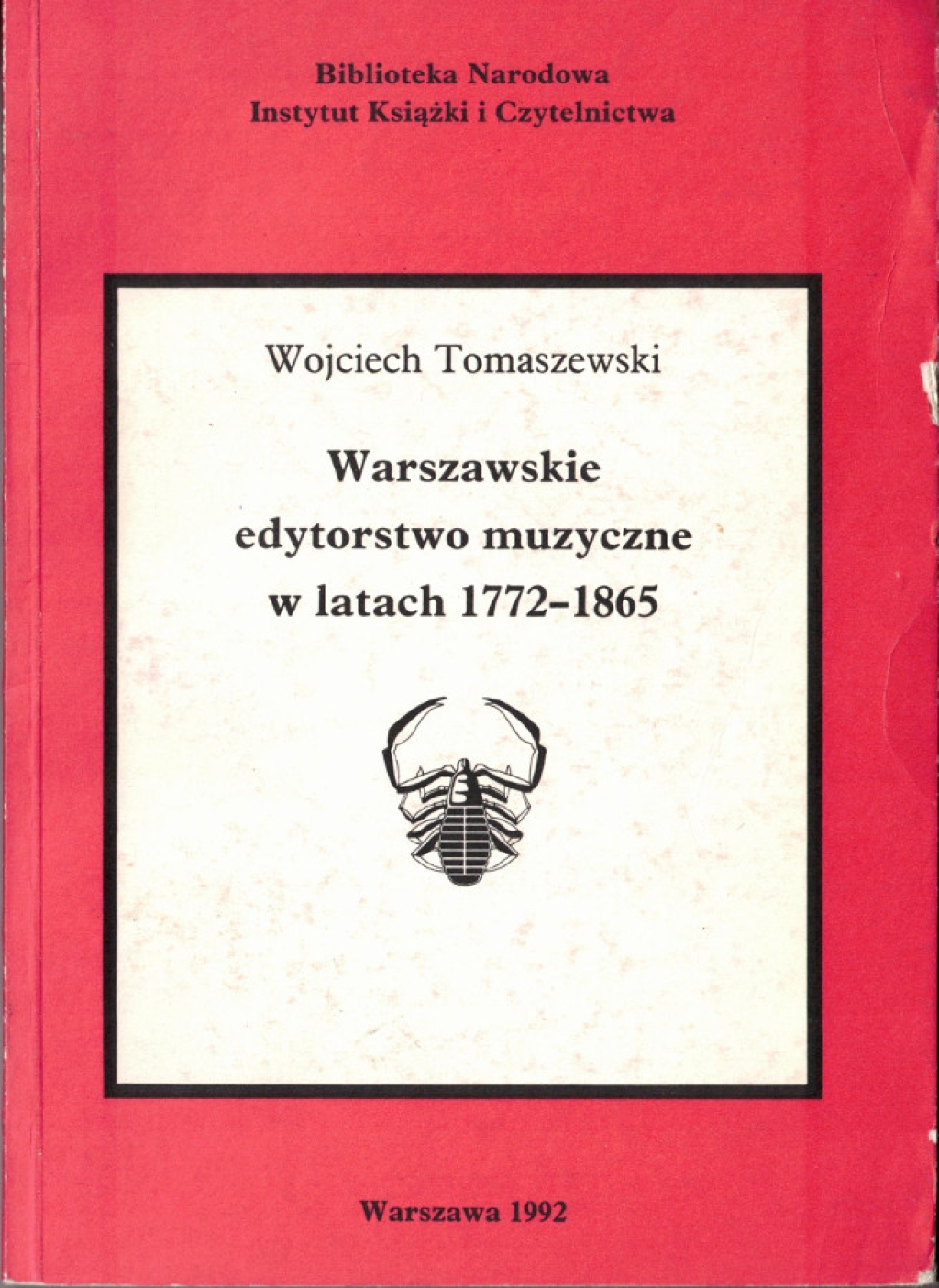 Warszawskie edytorstwo muzyczne w latach 1772-1865