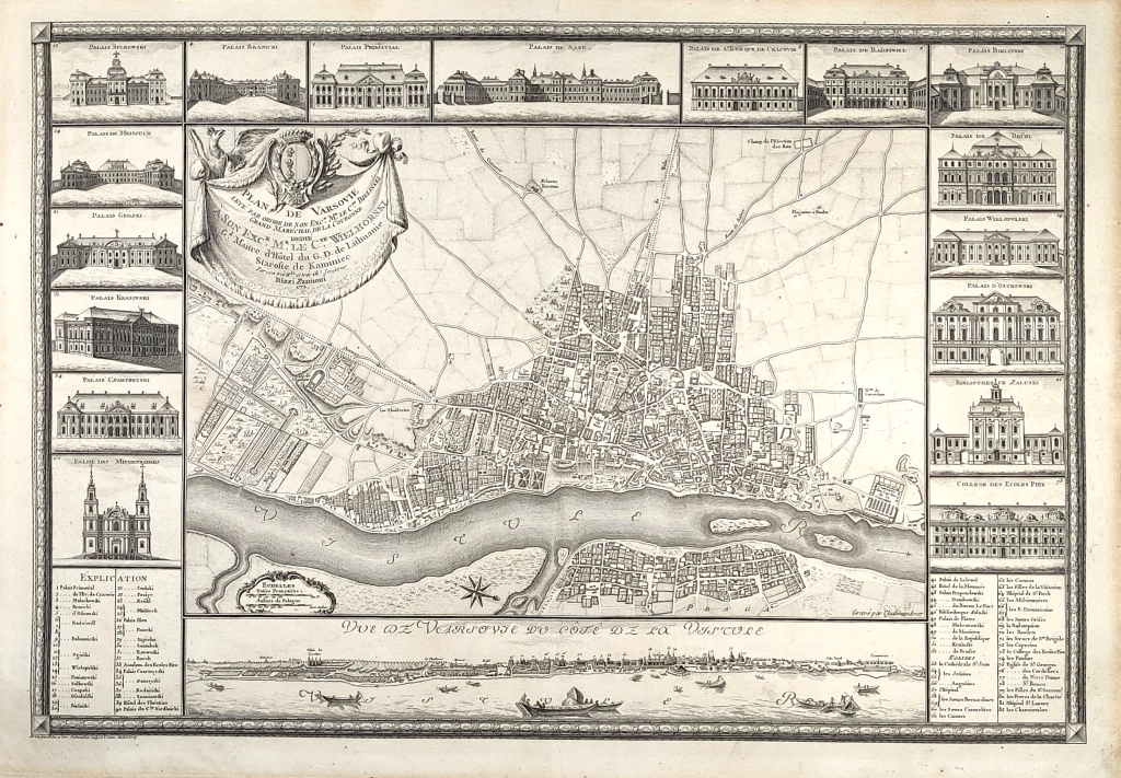[plan Warszawy, 1772] "Plan de Varsovie".