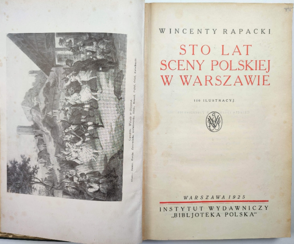 Sto lat sceny polskiej w Warszawie [egz. z ks. prof. Zbigniewa Raszewskiego]