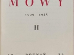 Mowy t. I-II (1922-1933)