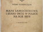 Mapa samochodowa i stanu dróg w Polsce na rok 1937/8. Z marszrutami