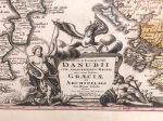 [mapa, Grecja i Bałkany, ok. 1710] Fluviorum in Europa principis Danubii cum Adiaceniibus Regnis nec non totius Graeciae et Archipelagi